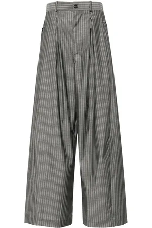 Hed Mayner Pinstriped wide-leg trousers