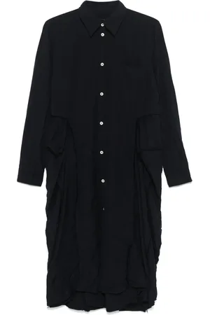 Comme des Garçons Distressed-effect midi dress