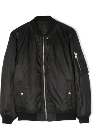 Rick Owens Baseball-collar cotton bomber jacket