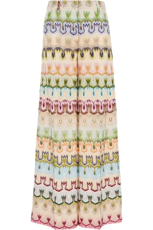 Missoni Embroidered palazzo trousers