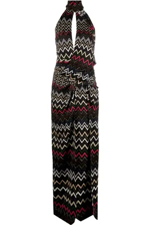 Missoni Zigzag halterneck maxi dress