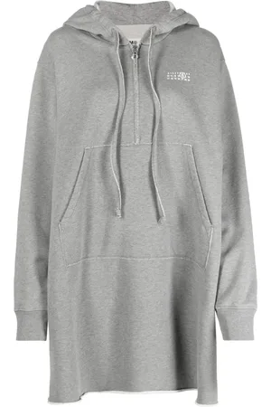Maison Margiela Logo-print cotton hoodie dress