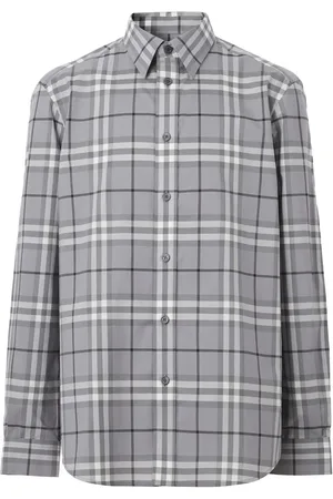 Burberry Check pattern cotton shirt