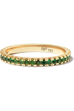 Roxanne First 14kt yellow garnet eternity ring