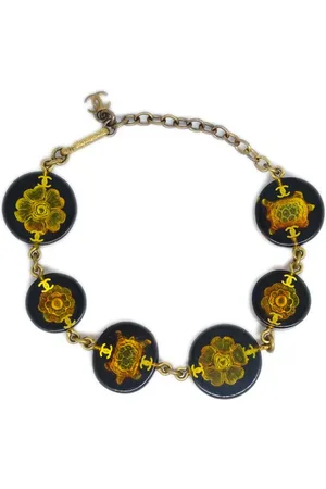 CHANEL 1990-2000s Turtle bead-embellished bracelet