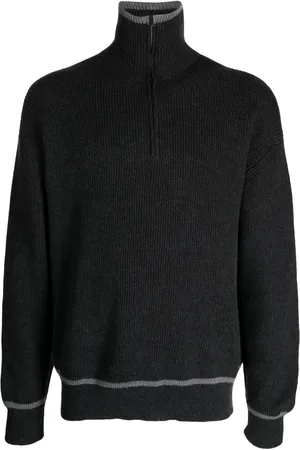 PRINGLE OF SCOTLAND Half-zip fastening wool jumper
