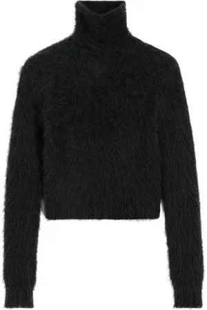 Ami Brushed-effect cotton jumper
