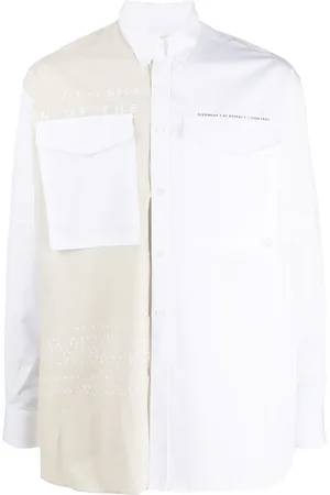 Givenchy Rear print two-tone shirt