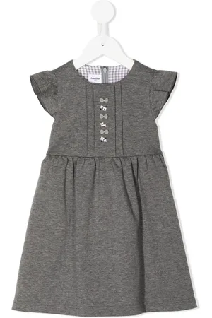 Familiar Embroidered-motif cap-sleeve dress