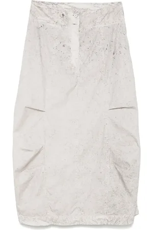 TRANSIT Abstract-print midi skirt