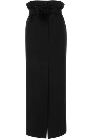 Max Mara Button detailed belted skirt