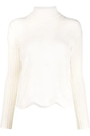LISKA Pointelle-knit jumper