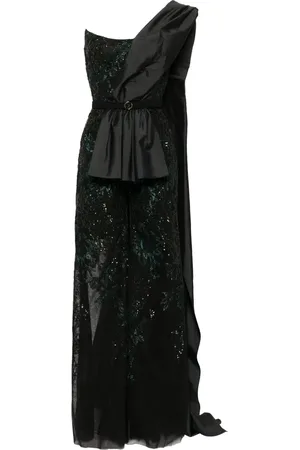 Saiid Kobeisy Bead-embellished tulle jumpsuit
