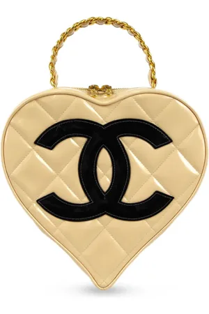 CHANEL 1995 CC patch heart vanity handbag