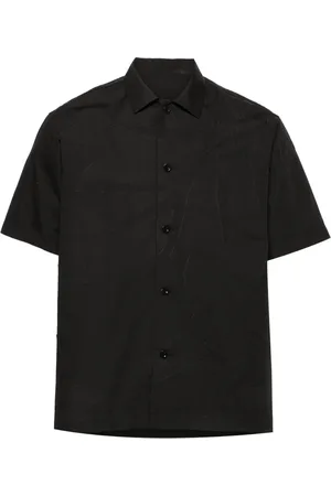 SACAI Motif-embroidered poplin shirt