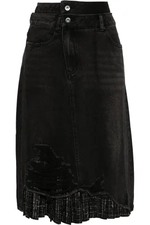 Musium Div. Dual waist denim skirt