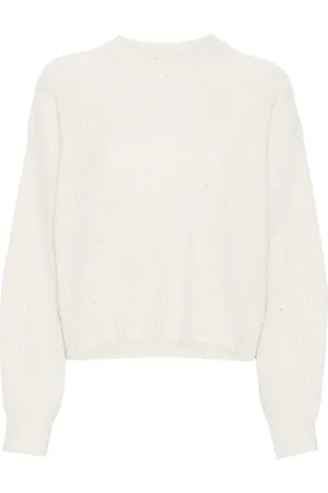 Brunello Cucinelli Sequin-embellished knitted jumper