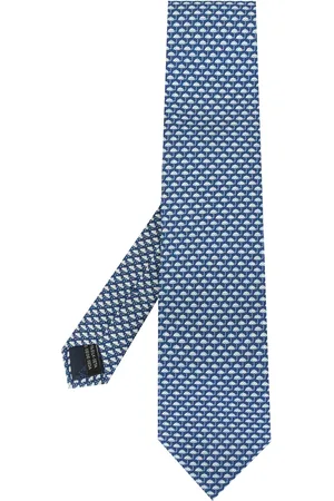 Salvatore Ferragamo Weather-print silk tie