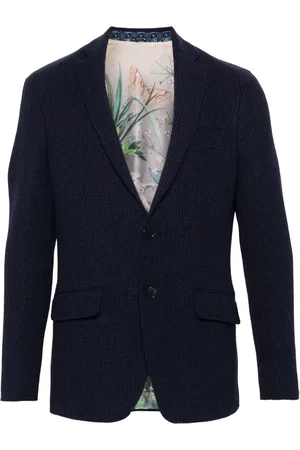 Etro Ribbed single-breasted blazer