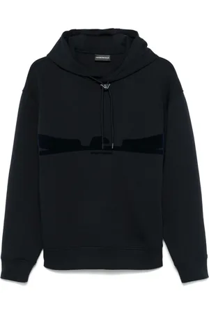 Emporio Armani Flocked-logo hoodie