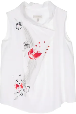 SHIATZY CHEN Floral-print silk vest