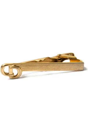Dior 1980s logo-engraved tie clip