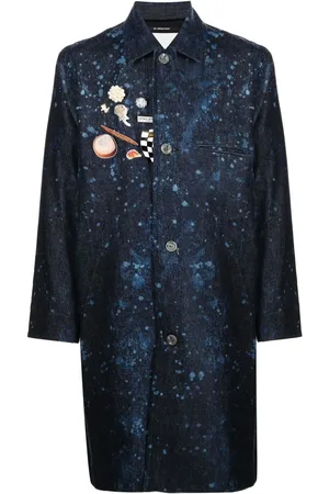 SONG FOR THE MUTE Paint-splatter coach coat