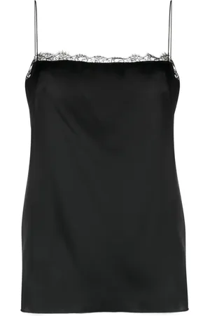 Serafini Floral-lace tank top