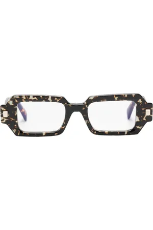 KUBORAUM Tortoiseshell-effect rectangle-frame glasses
