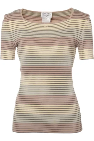 CHANEL 1998 striped T-shirt