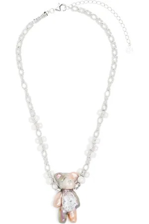YVMIN Large pearlescent bear chain necklace