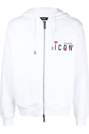 Dsquared2 Signature Icon-motif zip-up hoodie