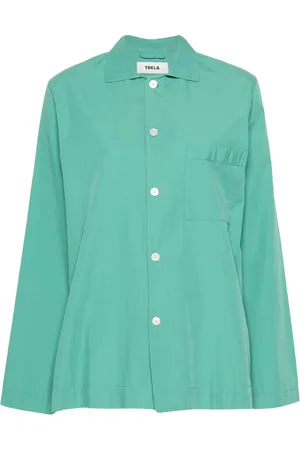 Tekla Spread-collar cotton shirt