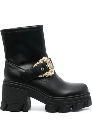 VERSACE 75mm decorative-buckle boots