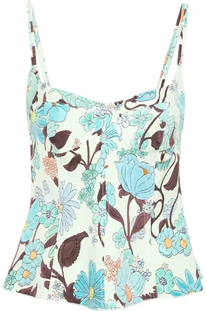 Stella McCartney Floral-print peplum top