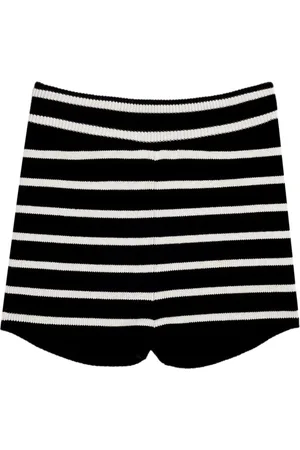 Ami Striped knitted mini shorts