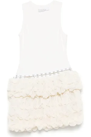 Rokh Broken tulle sleeveless dress