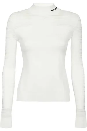 Karl Lagerfeld Logo-embroidered top