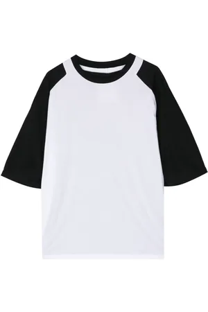 Fumito Ganryu Two-tone cotton T-shirt