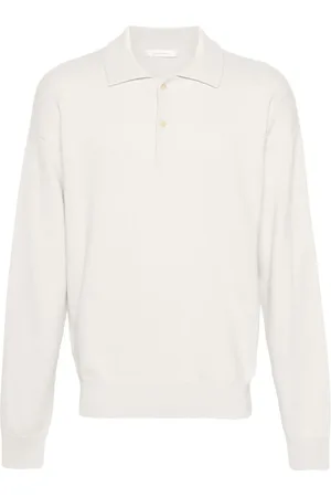 The Row Joyce long-sleeve polo jumper