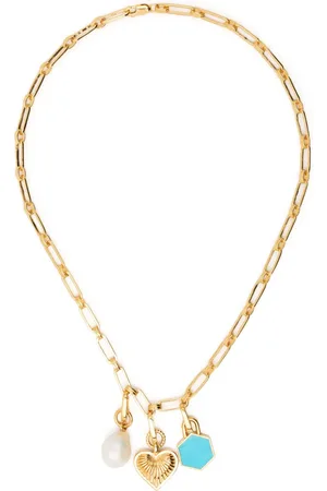 Missoma Plated charms necklace