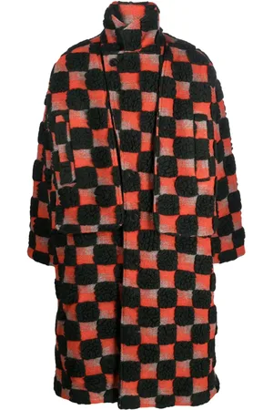 HENRIK VIBSKOV Check-pattern single-breasted coat