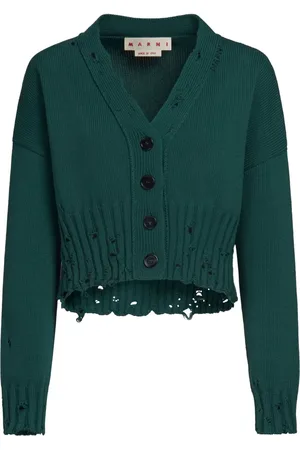 Marni Distressed cropped cardigan