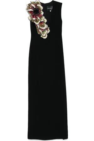 Costarellos Crepe florals maxi dress