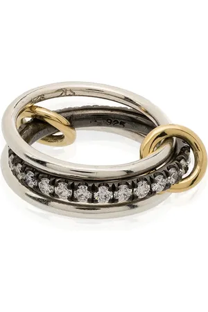 SPINELLI KILCOLLIN Petunia stacked diamond ring