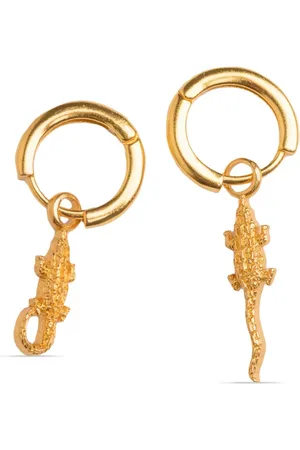 Natia X Lako Crocodile hoop earrings