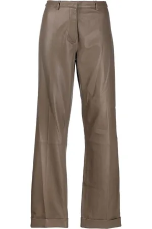 FEDERICA TOSI Flared leather trousers