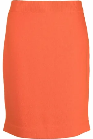 CHANEL 1980s high-waisted cashmere knitted skirt