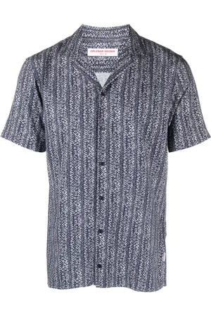 Orlebar Brown Wave-print short-sleeve shirt