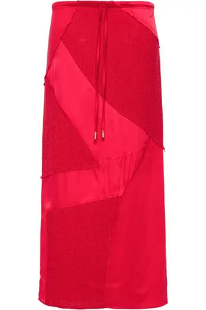 Cult Gaia Patchwork midi skirt